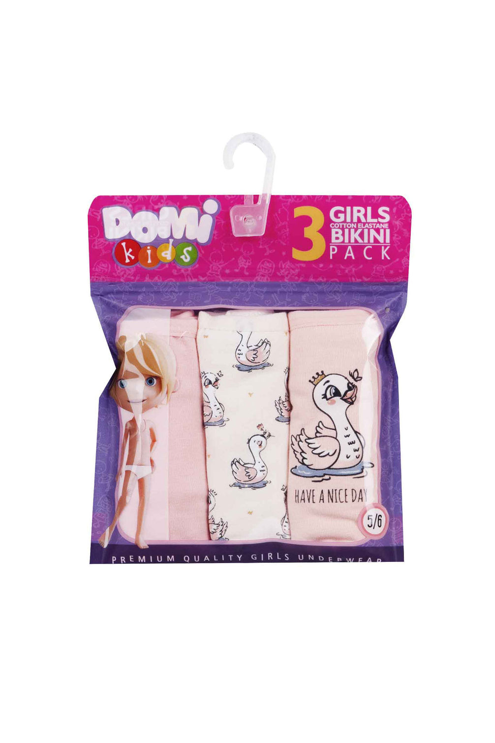 Domi Kids Kız Çocuk Bikini Külot 3'lü