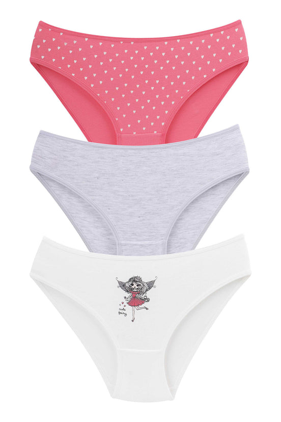 Domi Kids Kız Çocuk Bikini Külot 3'lü