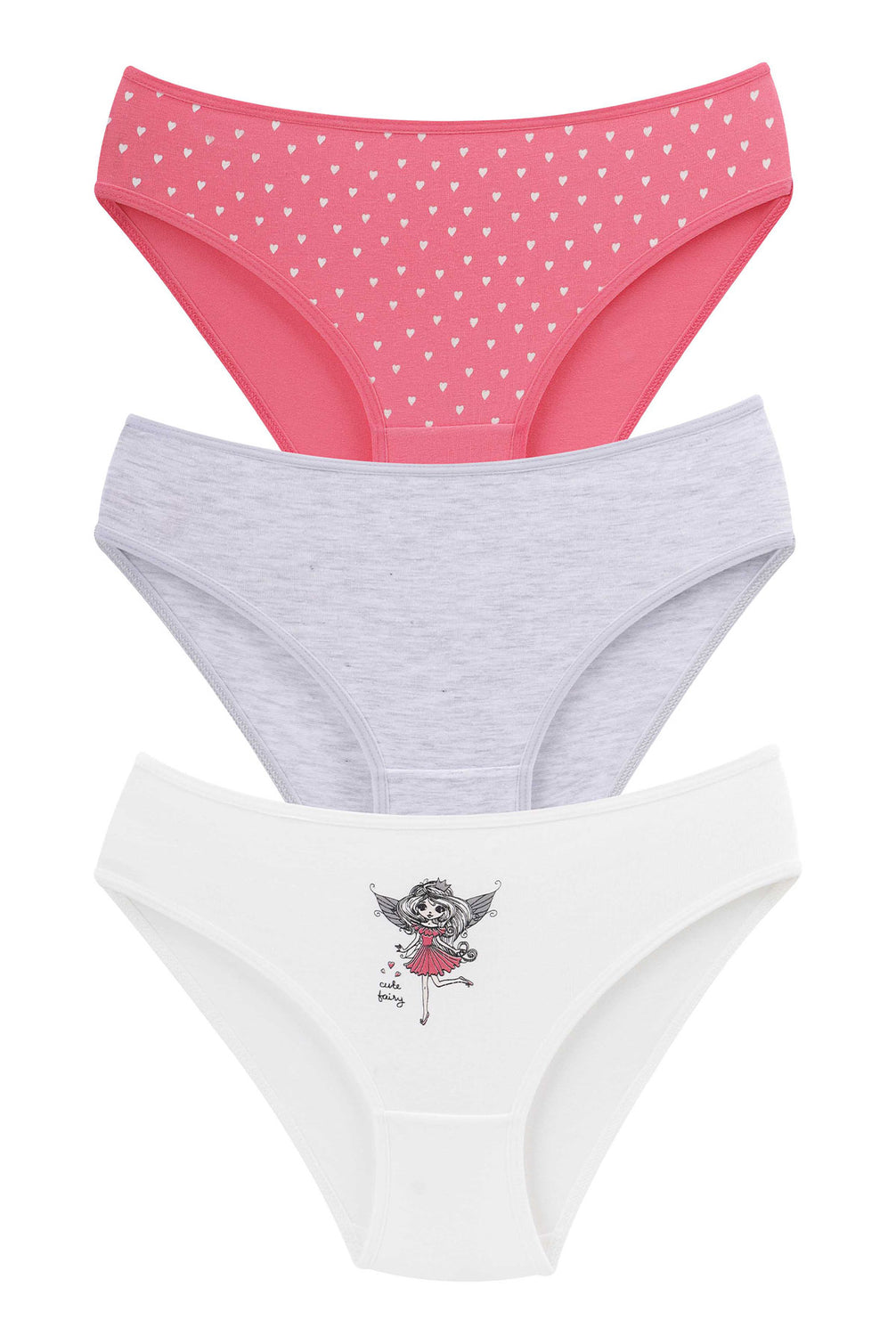 Domi Kids Kız Çocuk Bikini Külot 3'lü