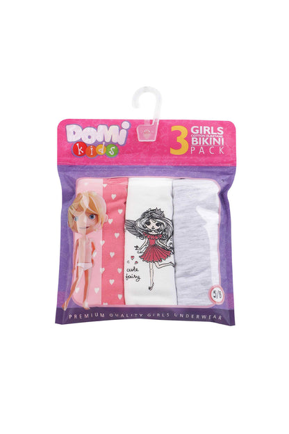 Domi Kids Kız Çocuk Bikini Külot 3'lü