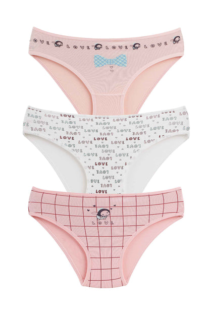 Domi Kids Kız Çocuk Bikini Külot Baskılı