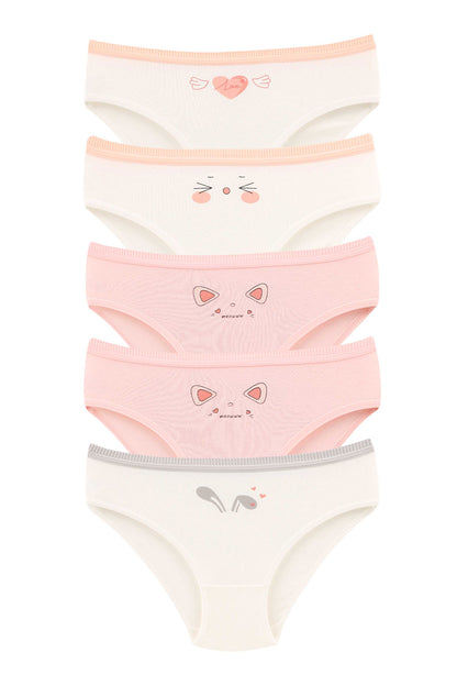 Domi Kids Kız Çocuk Bikini Külot Baskılı