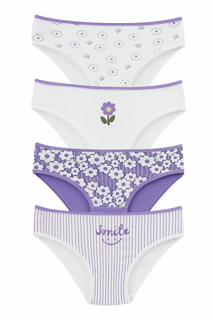Domi Kids Kız Çocuk Bikini Külot Baskılı