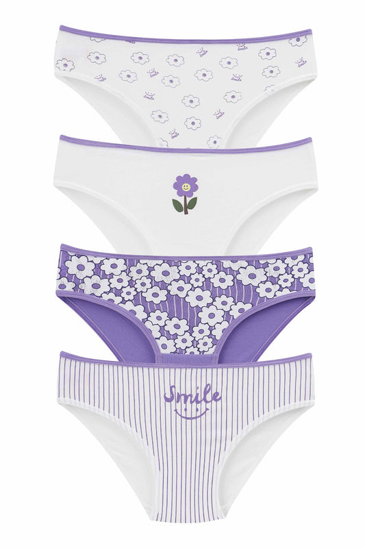 Domi Kids Kız Çocuk Bikini Külot Baskılı