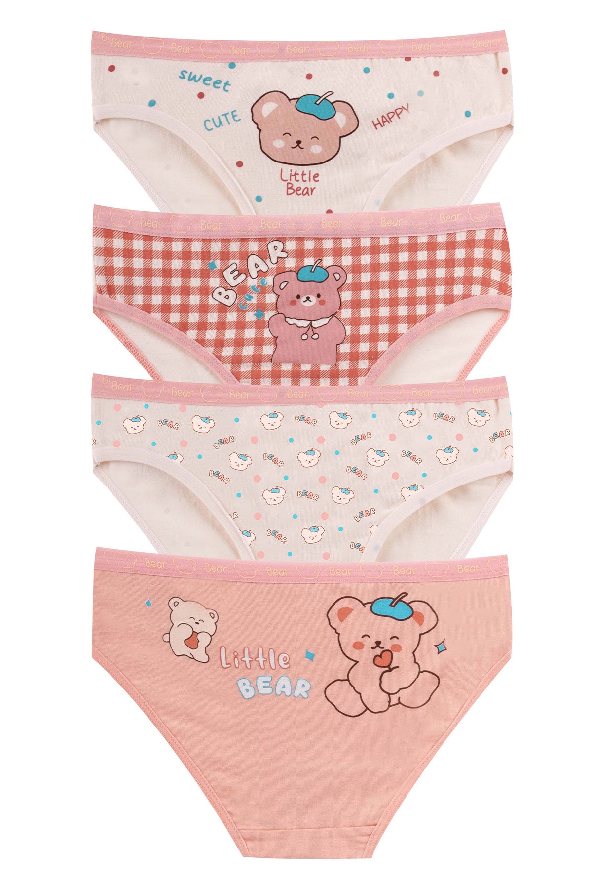Domi Kids Kız Çocuk Bikini Külot Baskılı