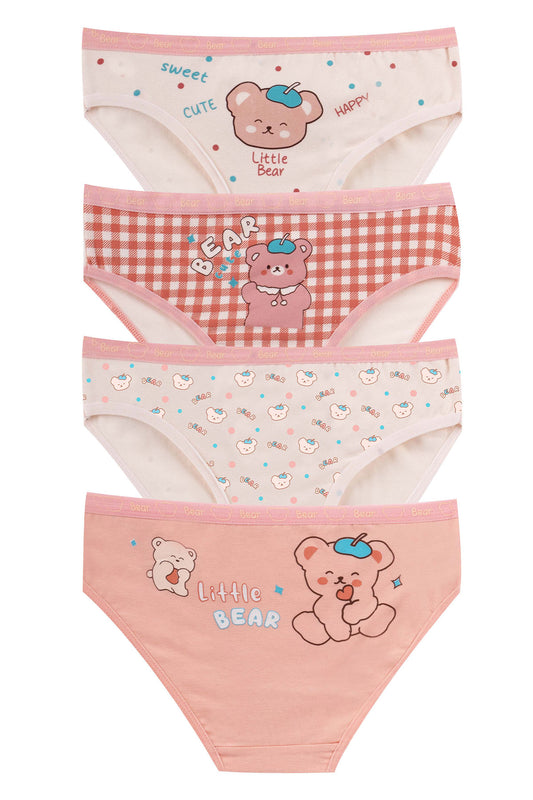 Domi Kids Kız Çocuk Bikini Külot Baskılı