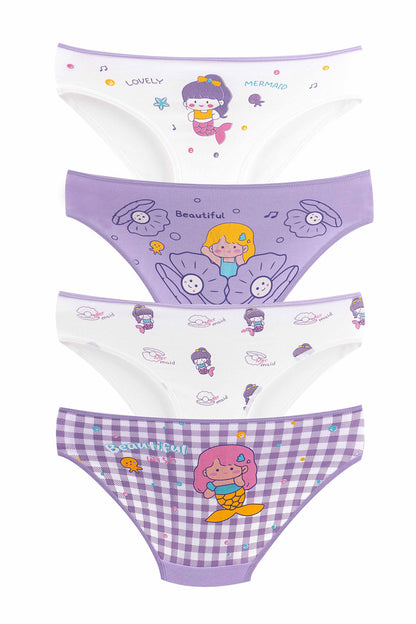 Domi Kids Kız Çocuk Bikini Külot Baskılı