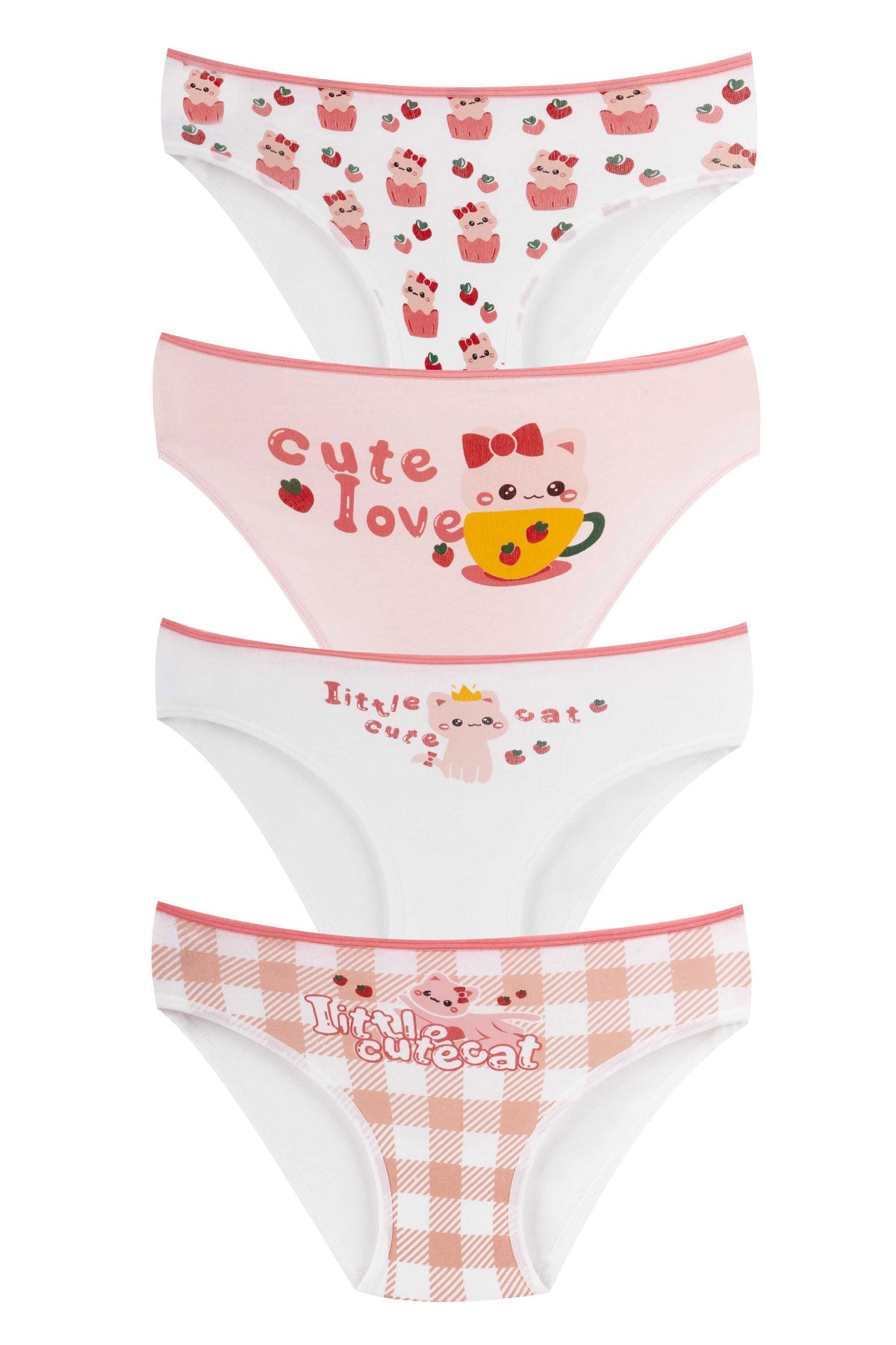 Domi Kids Kız Çocuk Bikini Külot Baskılı
