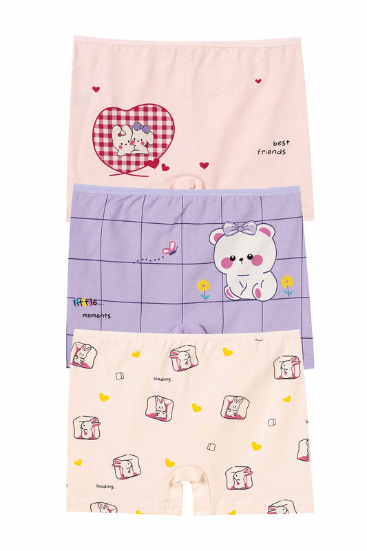 Domi Kids Kız Çocuk Boxer Baskılı