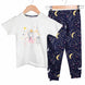 Domi Kids Kız Çocuk Pijama Takımı Baskılı
