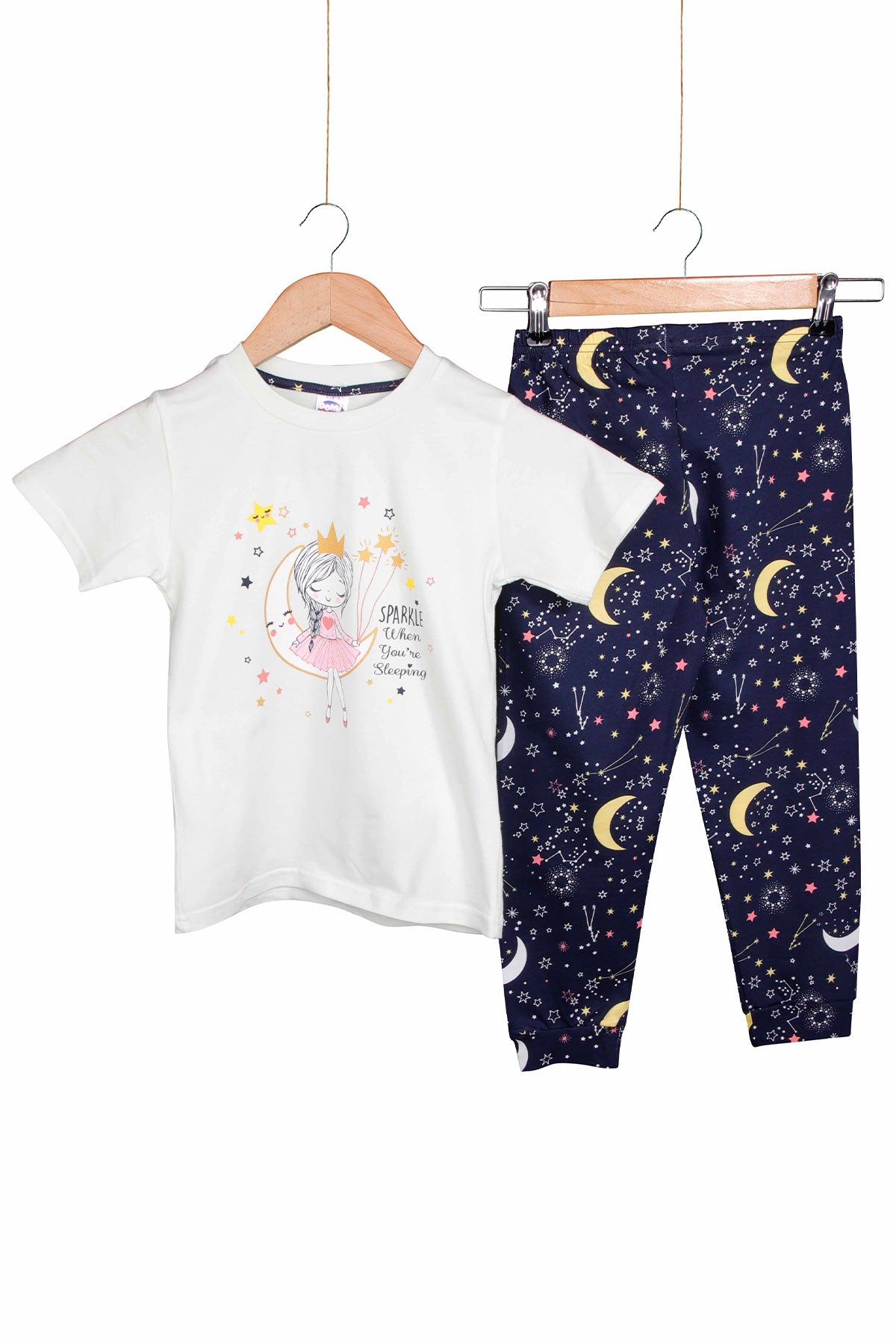 Domi Kids Kız Çocuk Pijama Takımı Baskılı