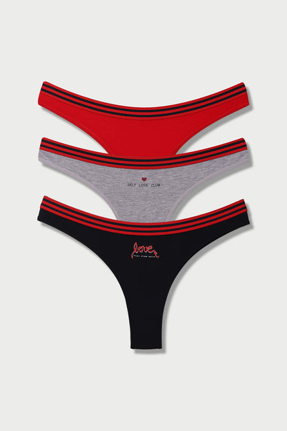 Dominant Kadın Slip Bikini Külot 3'lü