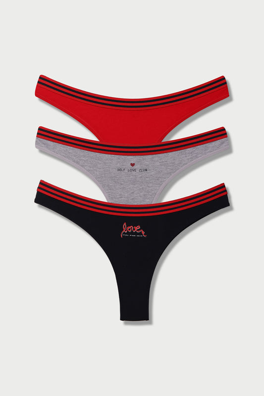 Dominant Kadın Slip Bikini Külot 3'lü