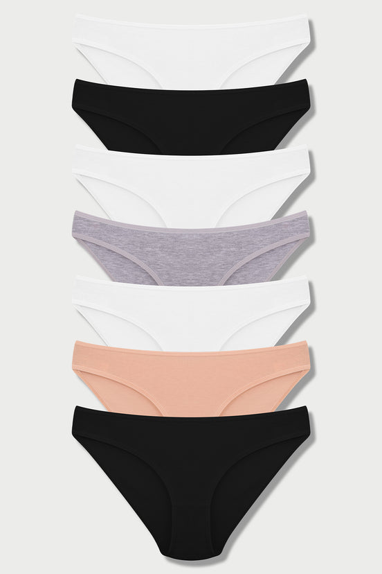 Dominant Kadın Slip Bikini Külot 7'li