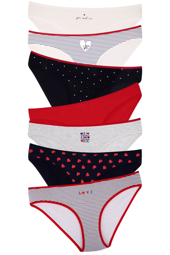 Dominant Kadın Slip Bikini Külot 7'li