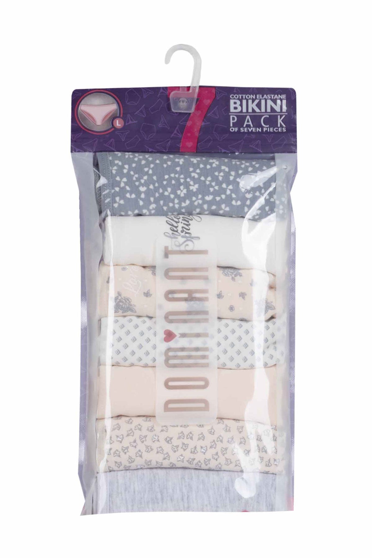 Dominant Kadın Slip Bikini Külot 7'li Desenli