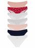 Dominant Kadın Slip Bikini Külot 7'li Desenli
