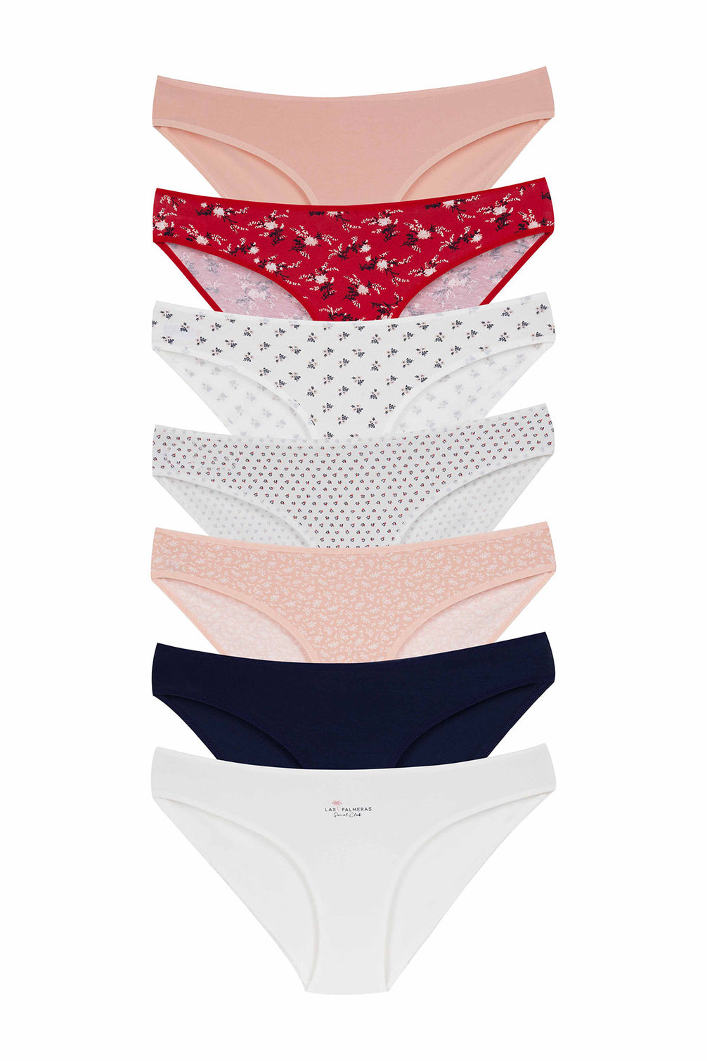 Dominant Kadın Slip Bikini Külot 7'li Desenli