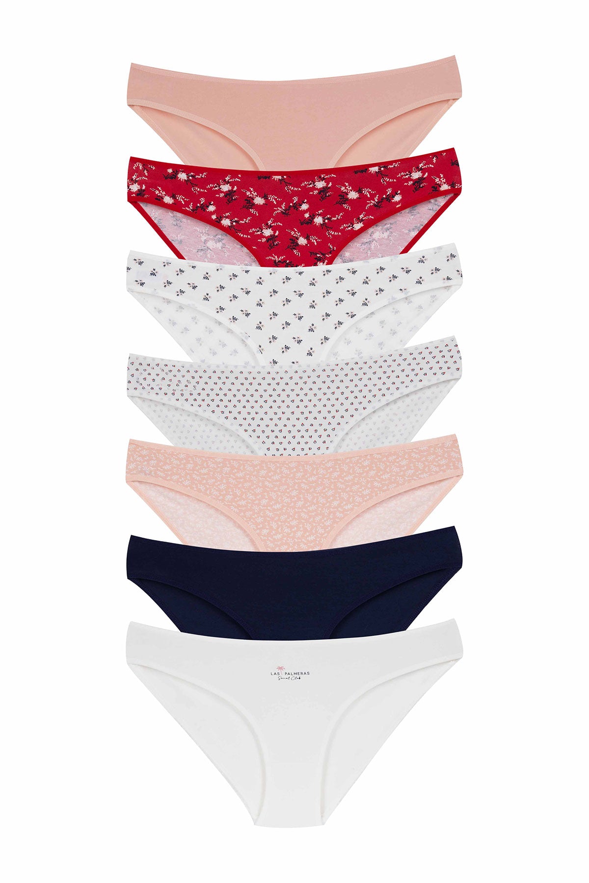 Dominant Kadın Slip Bikini Külot 7'li Desenli