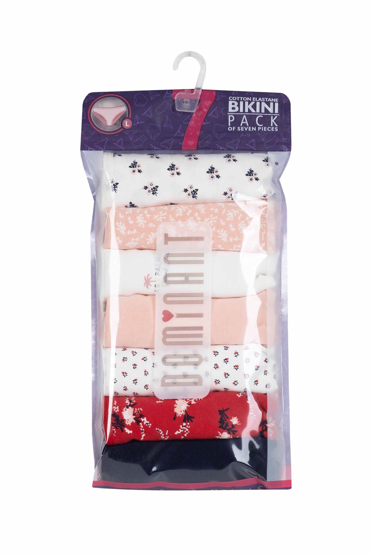 Dominant Kadın Slip Bikini Külot 7'li Desenli
