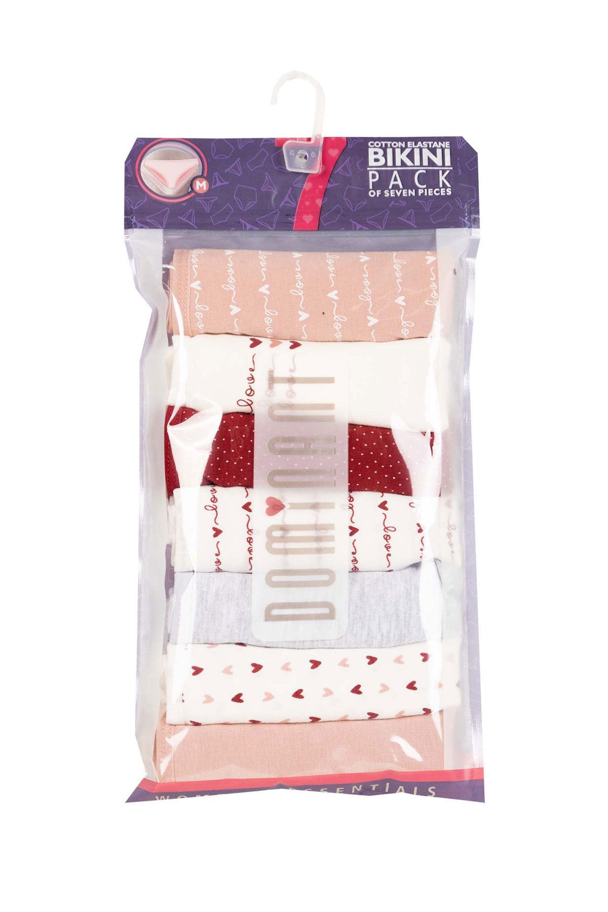 Dominant Kadın Slip Bikini Külot 7'li Desenli