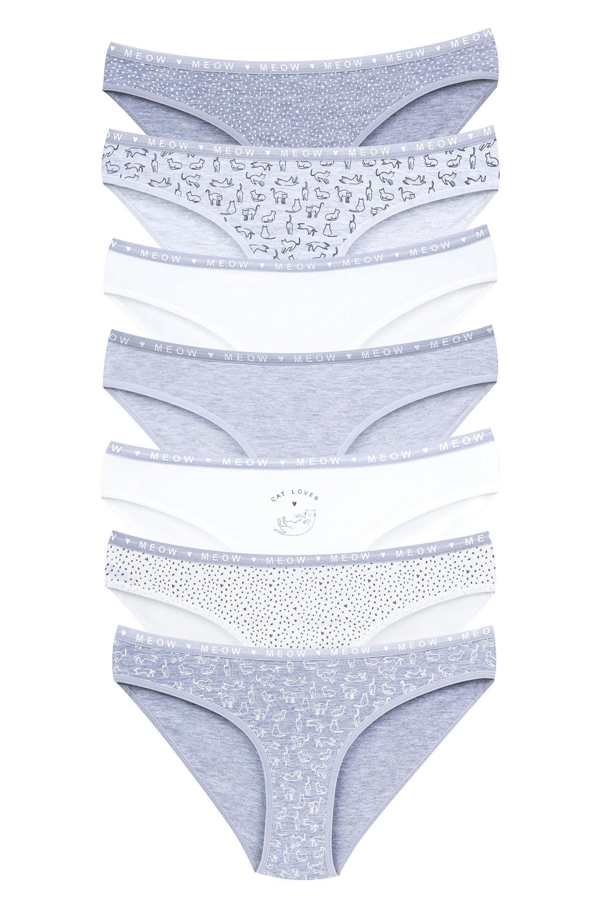 Dominant Kadın Slip Bikini Külot 7'li Desenli