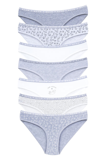 Dominant Kadın Slip Bikini Külot 7'li Desenli