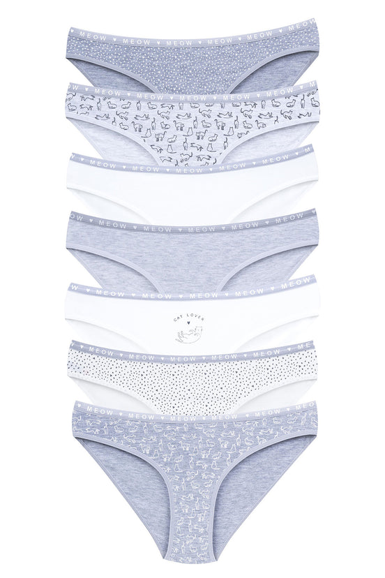 Dominant Kadın Slip Bikini Külot 7'li Desenli