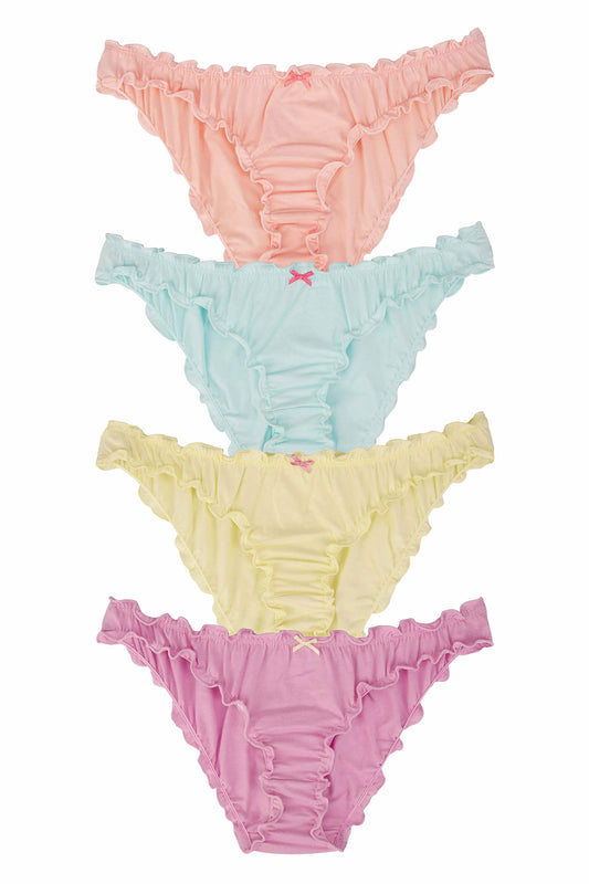 Dominant Kadın Slip Bikini Külot Fırfırlı