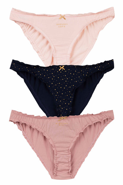 Dominant Kadın Slip Bikini Külot Fırfırlı