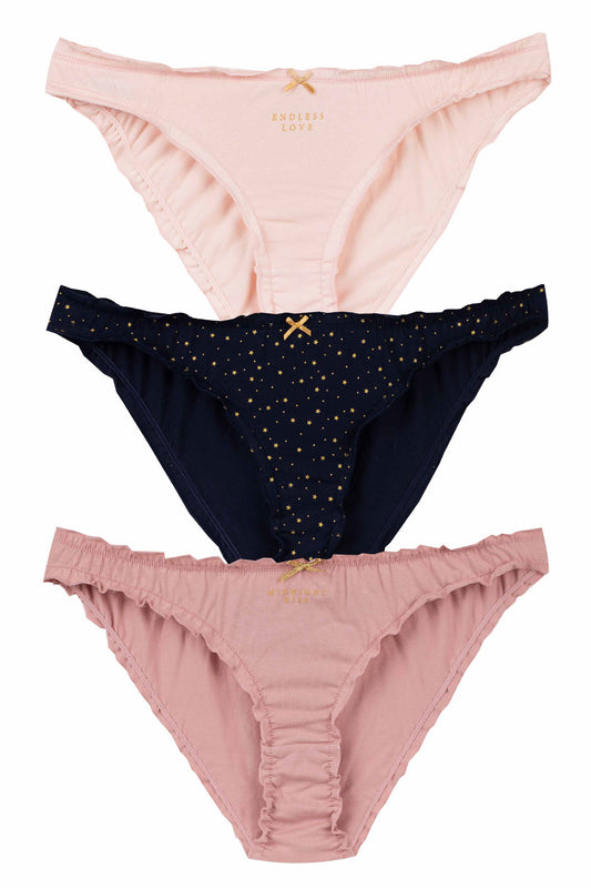 Dominant Kadın Slip Bikini Külot Fırfırlı