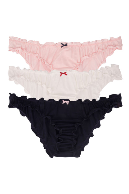 Dominant Kadın Slip Bikini Külot Fırfırlı