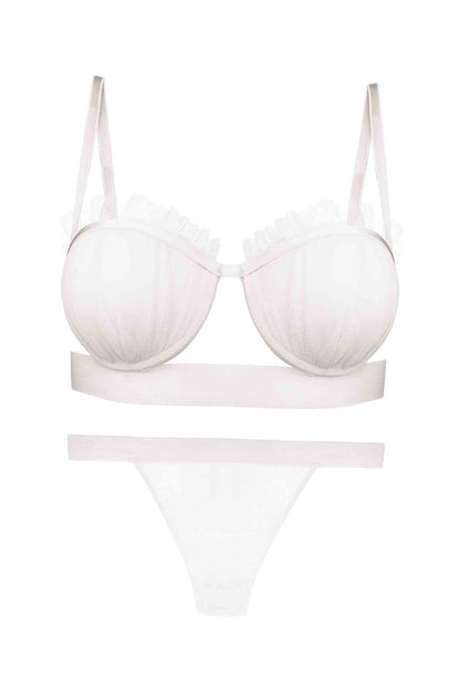 Dominant Kadın Sütyen Külot Takım Destekli Fırfırlı