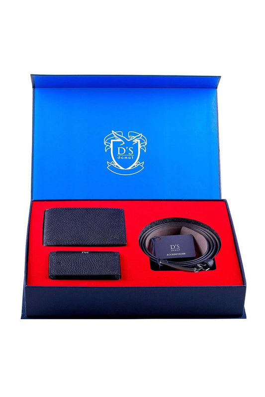 Ds Damat Erkek Cüzdan Kemer Kartlık Set