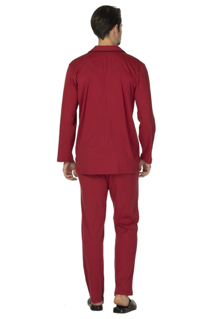 Ds Damat Erkek Pijama Takımı Uzun Kol Boydan Düğmeli Comfort