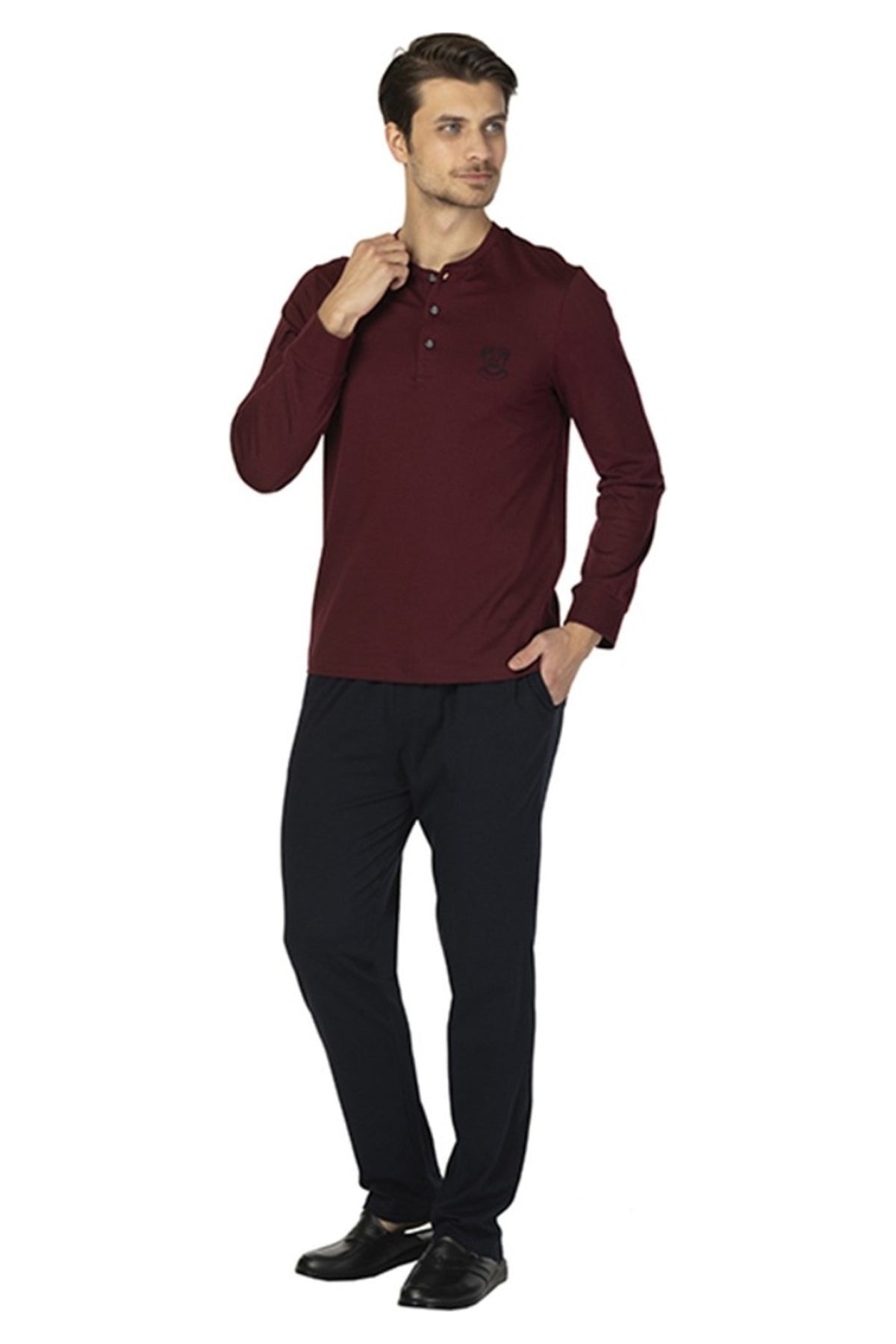Ds Damat Erkek Pijama Takımı Uzun Kol Hamburg