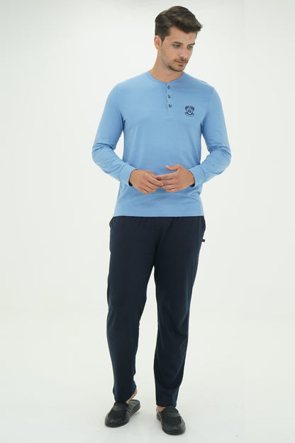 Ds Damat Erkek Pijama Takımı Uzun Kol Hamburg