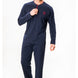 Ds Damat Erkek Pijama Takımı Uzun Kol Yarım Patlı