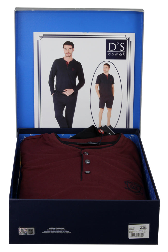 DS Damat Pijama Takımı 4lü set Süprem Kumaş