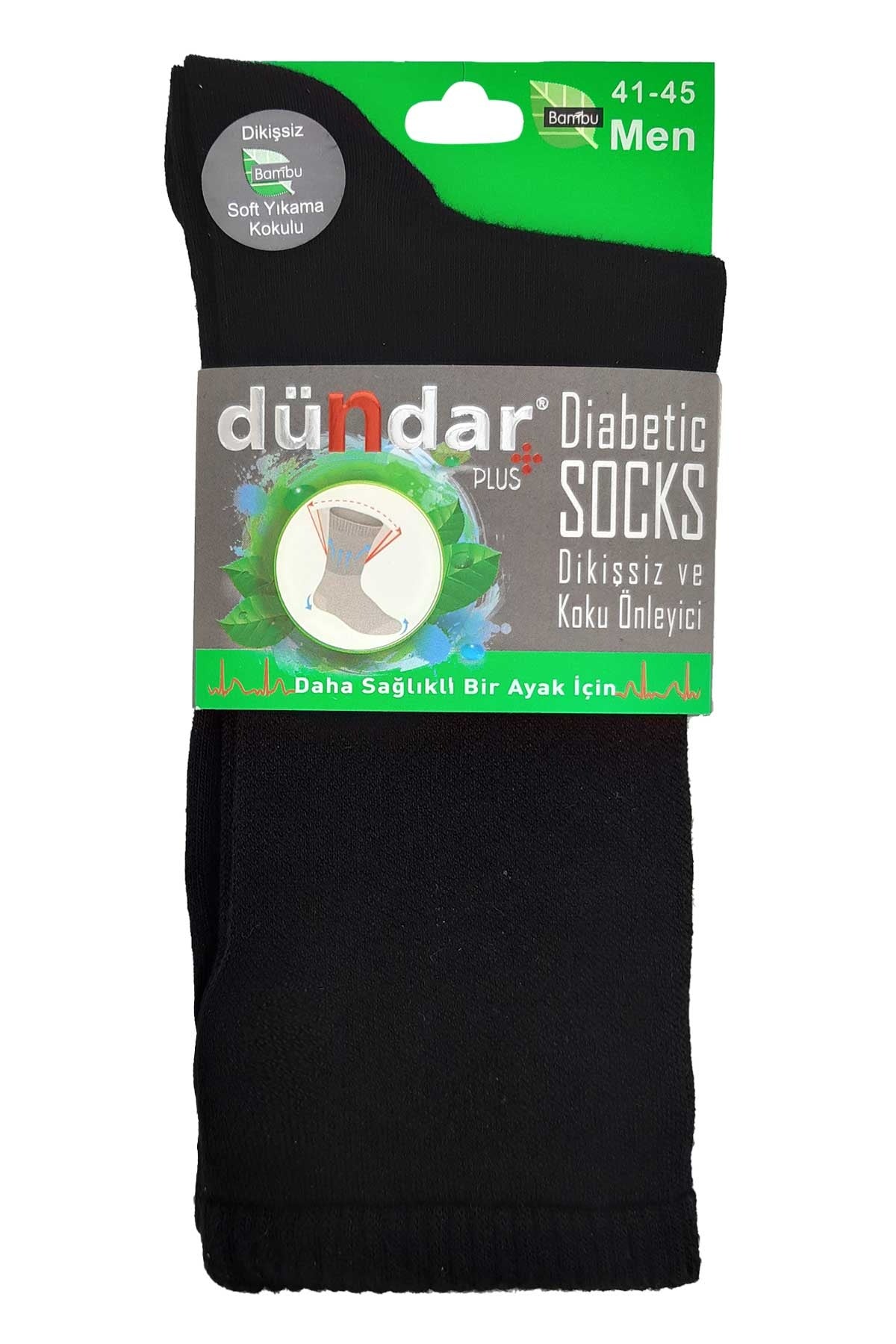 Dündar Plus Erkek Bambu Diabetic Şeker Çorabı