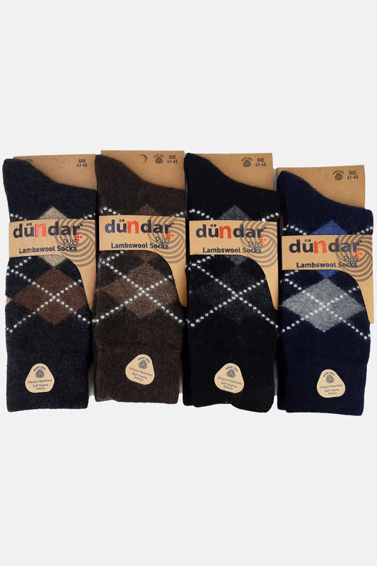 Dündar Plus Erkek Lambswool Soket Çorap