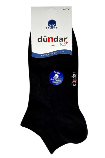 Dündar Plus Kadın Patik Çorap Penye Düz Renk