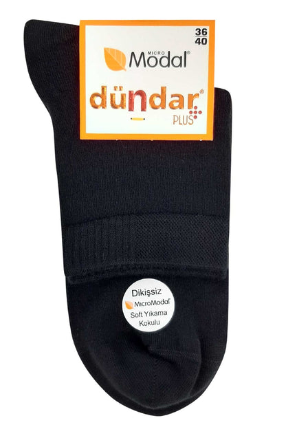 Dündar Plus Kadın Yarım Konç Çorap Modal