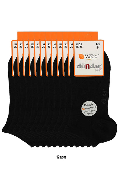 Dündar Plus Unisex Çocuk Patik Çorap Modal Dikişsiz
