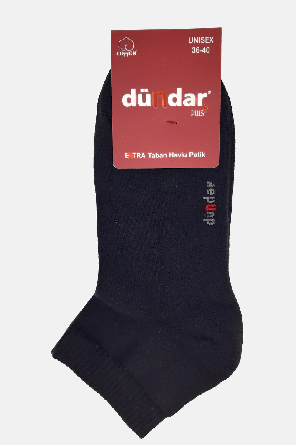 Dündar Plus Unisex Tabanaltı Havlu Patik Çorap