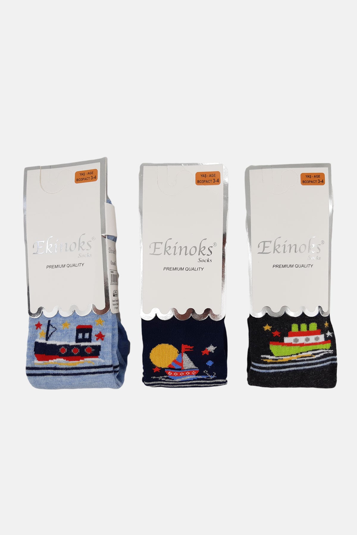 Ekinoks Erkek Çocuk Seriy Desen Külotlu Çorap