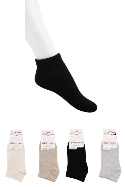 Ekinoks Unisex Çocuk Patik Çorap Düz