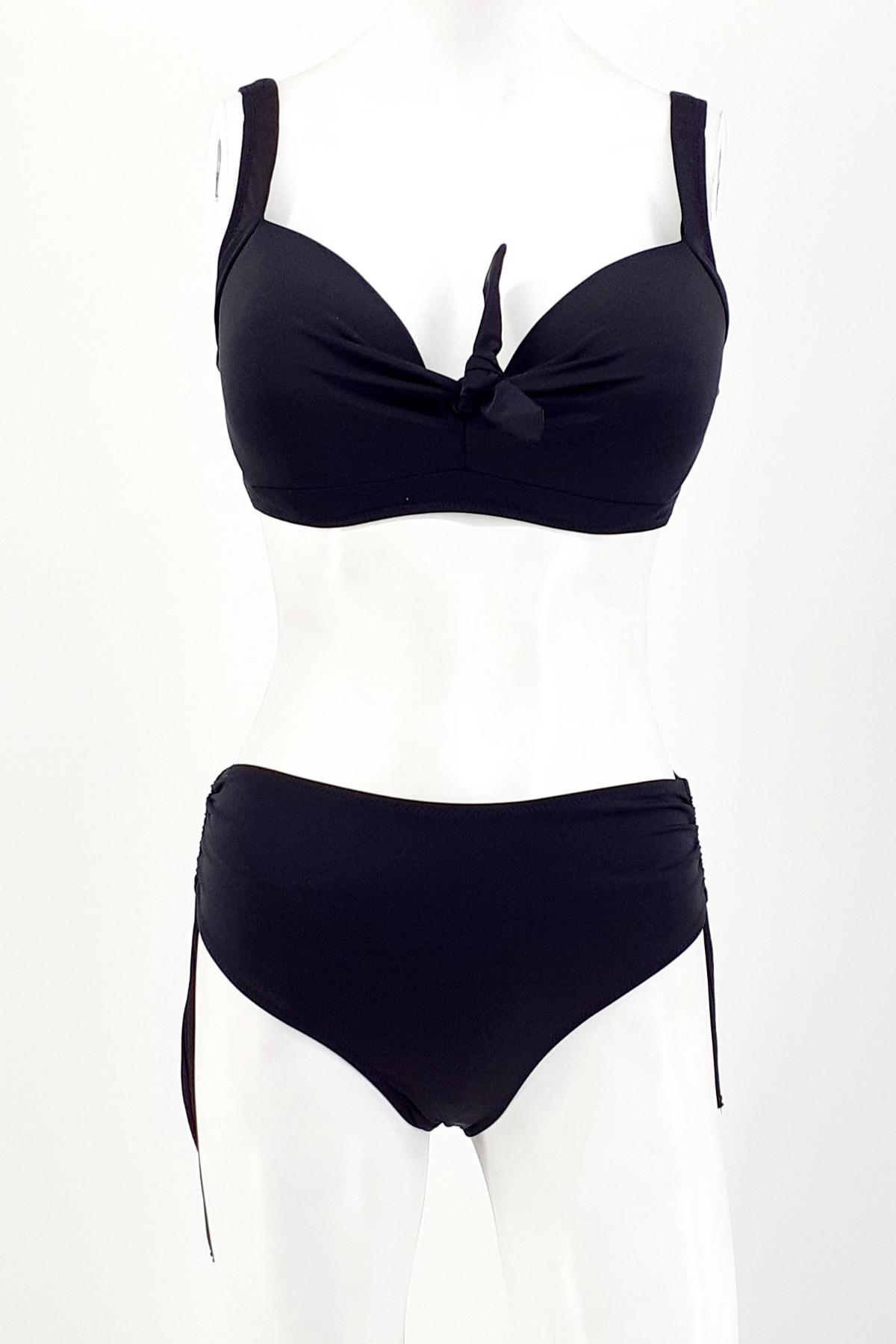 Endeep Kadın Bikini Takımı Battal Ön Fiyonklu Yan İpli