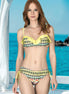Endeep Kadın Bikini Takımı Straplez Ön Fırfırlı Yan İpli