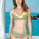 Endeep Kadın Bikini Takımı Straplez Ön Fırfırlı Yan İpli